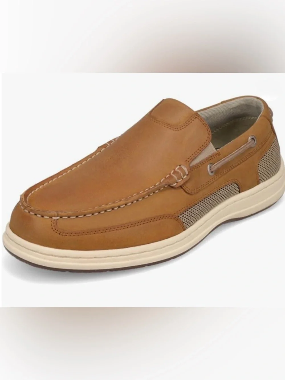 Dockers Men's Cognac Slip-On Leather Loafer Size 14